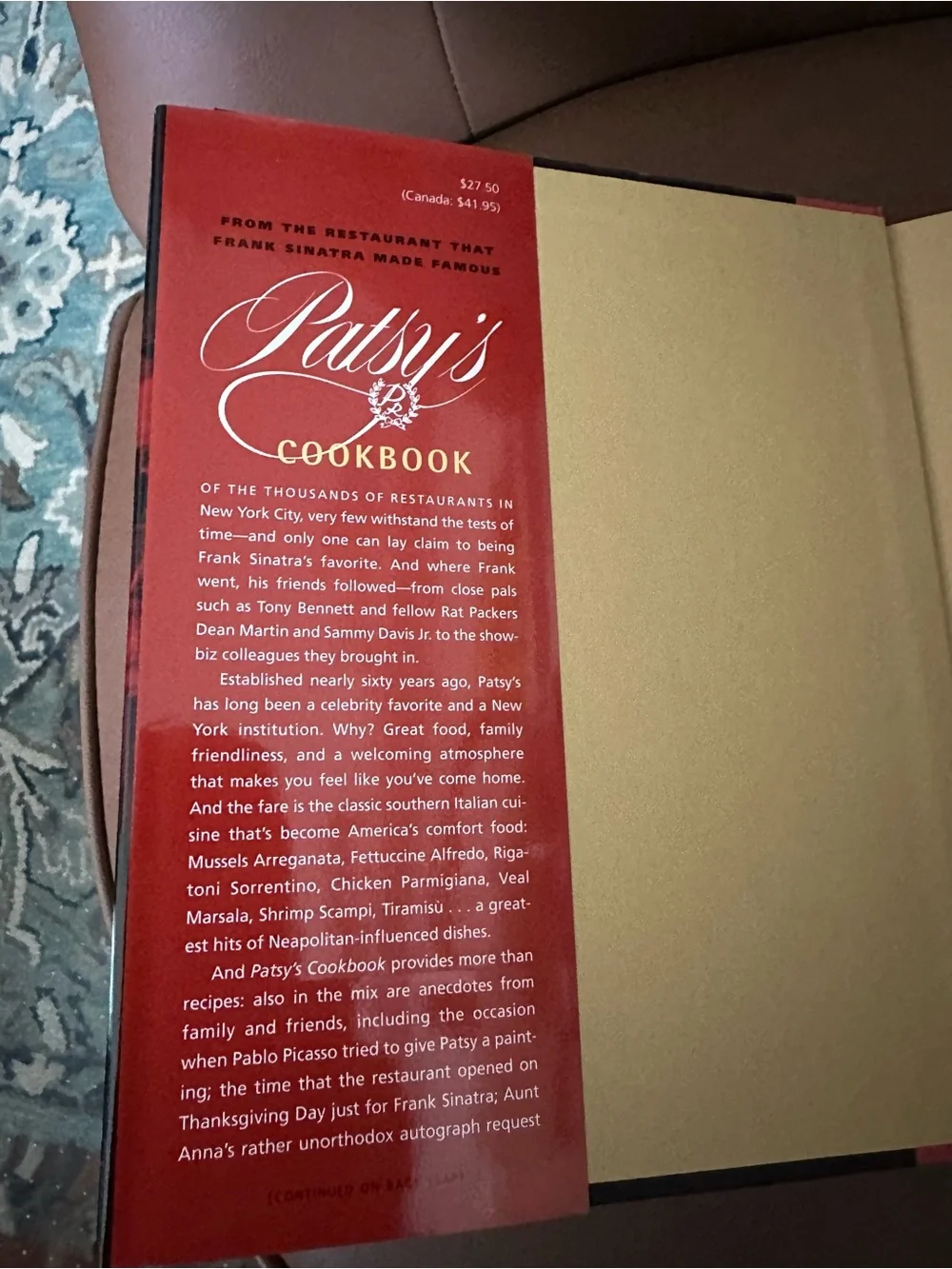 Cookbook — Classic Italian Recipes (Black & Red Cover)